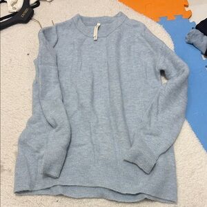 Aritzia Light Blue Turtleneck Sweater